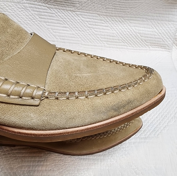 M. GEMI tan suede pointed toe loafers. Women's size 41. - Picture 16 of 16